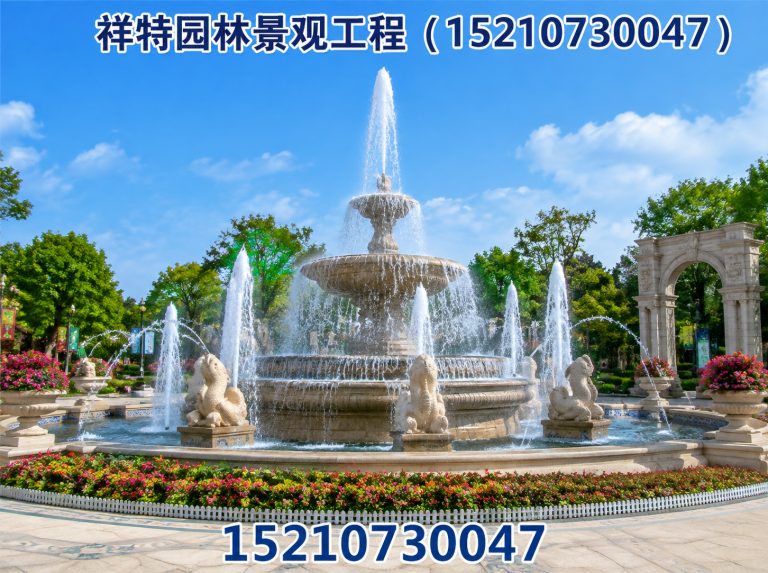 徐水区广场喷泉展示图